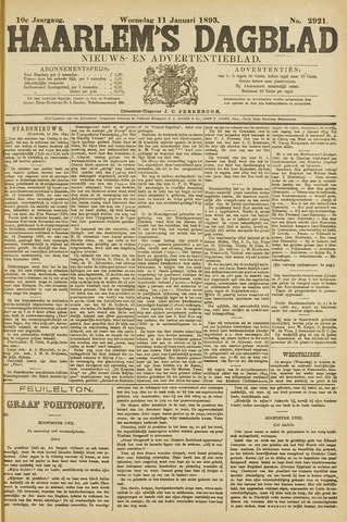 Haarlem's Dagblad 1893-01-11