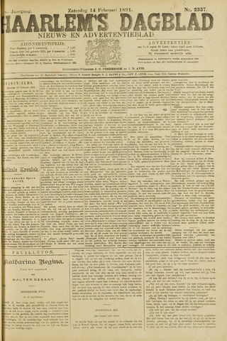 Haarlem's Dagblad 1891-02-14
