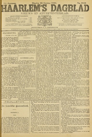 Haarlem's Dagblad 1892-10-25