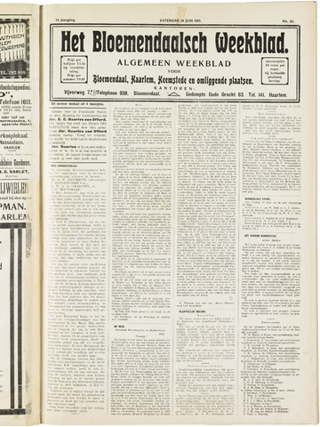 Het Bloemendaalsch Weekblad 1913-06-21