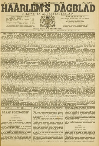 Haarlem's Dagblad 1892-12-22