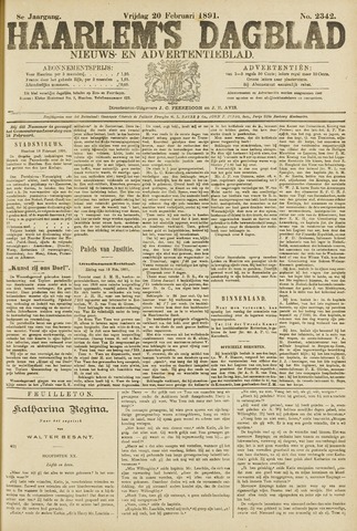 Haarlem's Dagblad 1891-02-20