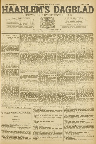 Haarlem's Dagblad 1893-03-29