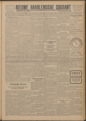 Nieuwe Haarlemsche Courant 1926-04-20
