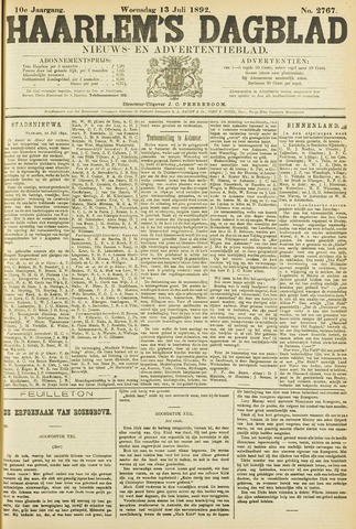Haarlem's Dagblad 1892-07-13