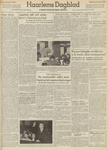 Haarlem's Dagblad 1949-01-27