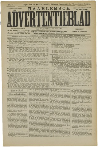 Haarlemsch Advertentieblad 1902-07-30