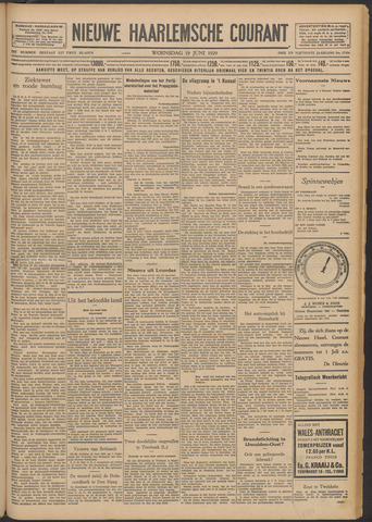 Nieuwe Haarlemsche Courant 1929-06-19