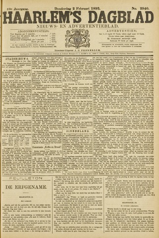 Haarlem's Dagblad 1893-02-02
