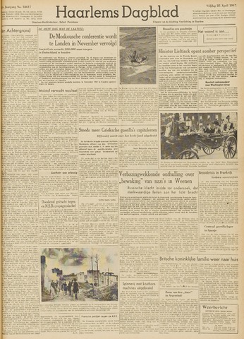 Haarlem's Dagblad 1947-04-25