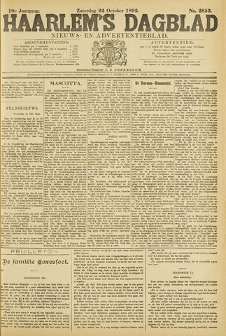 Haarlem's Dagblad 1892-10-22