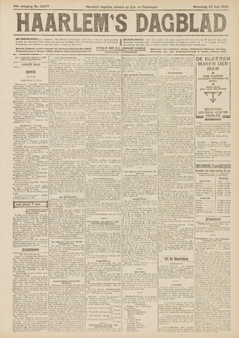 Haarlem's Dagblad 1923-06-27