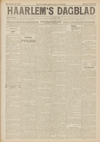 Haarlem's Dagblad 1923-05-14