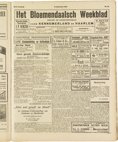 Het Bloemendaalsch Weekblad 1930-09-12