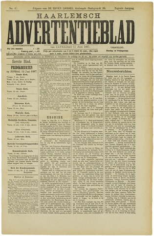 Haarlemsch Advertentieblad 1887-06-11