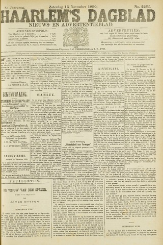 Haarlem's Dagblad 1890-11-15