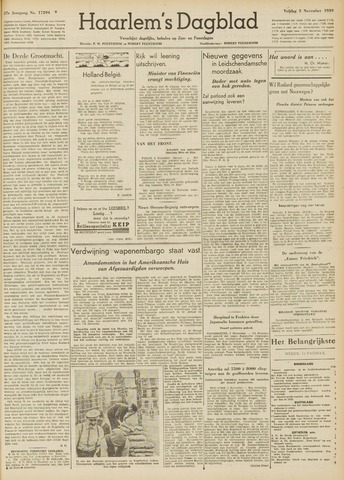 Haarlem's Dagblad 1939-11-03