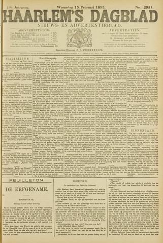 Haarlem's Dagblad 1893-02-15