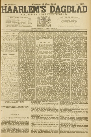 Haarlem's Dagblad 1893-03-22