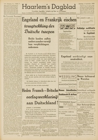 Haarlem's Dagblad 1939-09-02