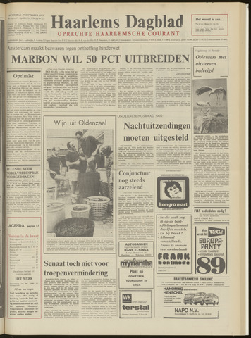 Haarlem's Dagblad 1973-09-27