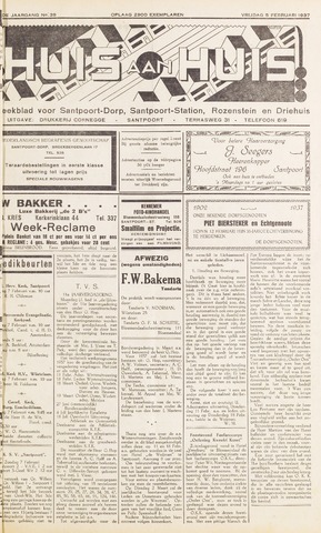 Weekblad Huis aan Huis 1937-02-05