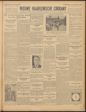 Nieuwe Haarlemsche Courant 1933-10-19
