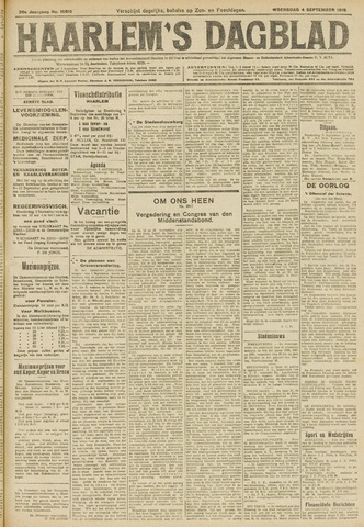 Haarlem's Dagblad 1918-09-04