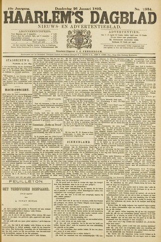 Haarlem's Dagblad 1893-01-26