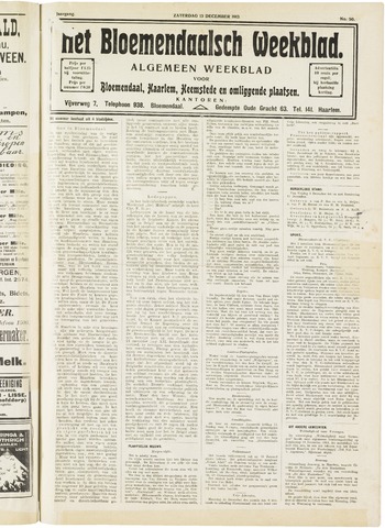 Het Bloemendaalsch Weekblad 1913-12-13