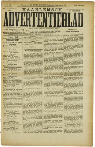 Haarlemsch Advertentieblad 1888-11-10