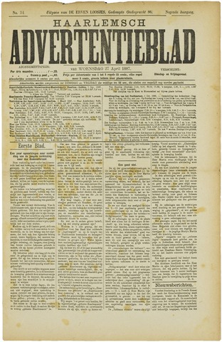 Haarlemsch Advertentieblad 1887-04-27