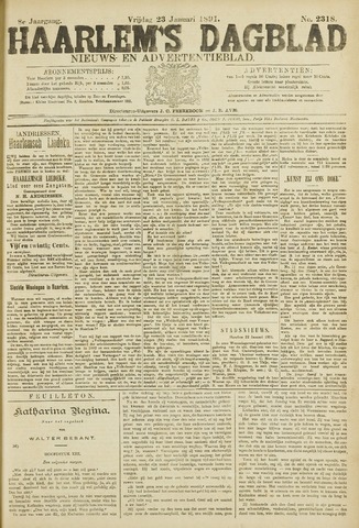 Haarlem's Dagblad 1891-01-23