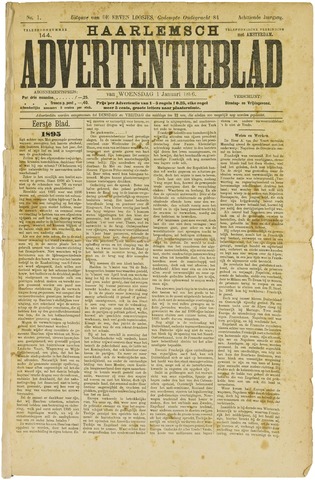 Haarlemsch Advertentieblad 1896