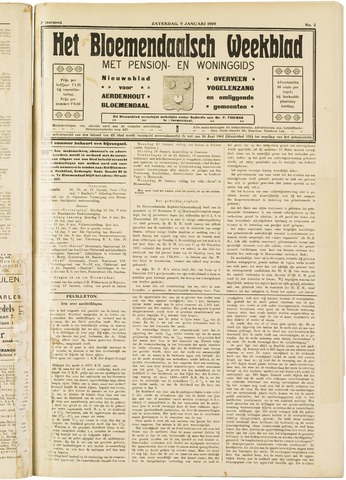 Het Bloemendaalsch Weekblad 1909-01-09