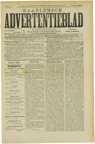 Haarlemsch Advertentieblad 1887-06-25