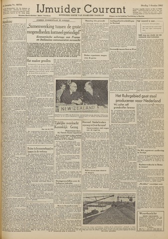 IJmuider Courant 1947-10-07