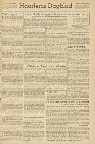 Haarlem's Dagblad 1945-08-14