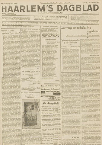 Haarlem's Dagblad 1933-02-25