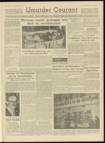 IJmuider Courant 1961-02-01