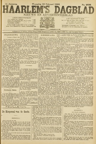 Haarlem's Dagblad 1892-02-10