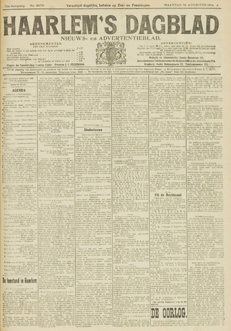 Haarlem's Dagblad 1914-08-31