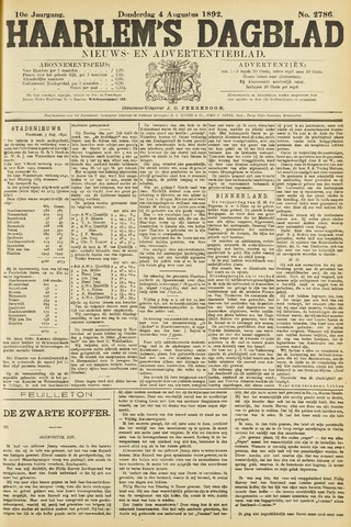 Haarlem's Dagblad 1892-08-04