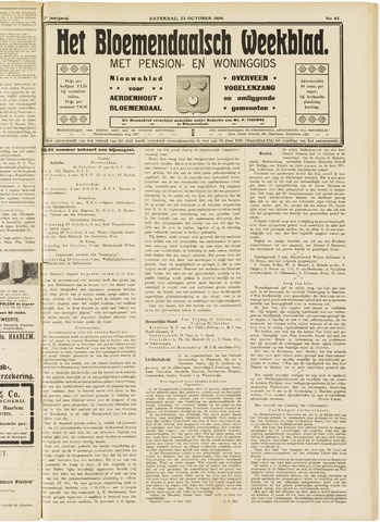 Het Bloemendaalsch Weekblad 1909-10-23