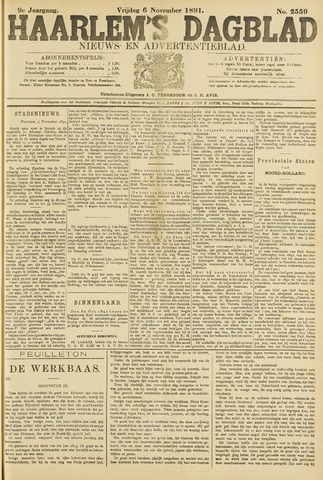 Haarlem's Dagblad 1891-11-06
