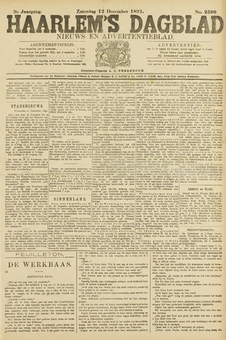 Haarlem's Dagblad 1891-12-12