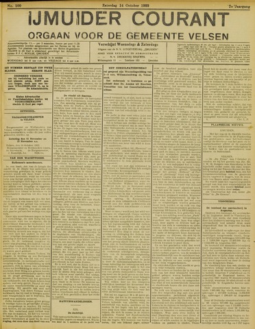 IJmuider Courant 1922-10-14