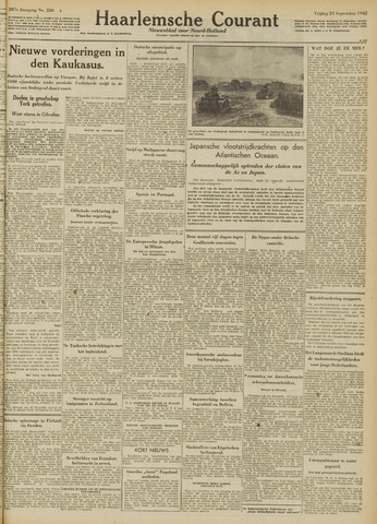 Haarlemsche Courant 1942-09-25