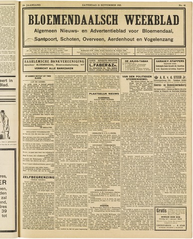 Het Bloemendaalsch Weekblad 1925-11-21