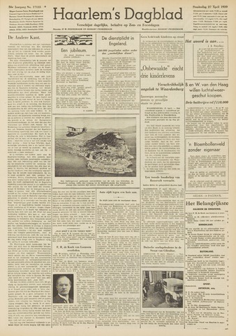Haarlem's Dagblad 1939-04-27